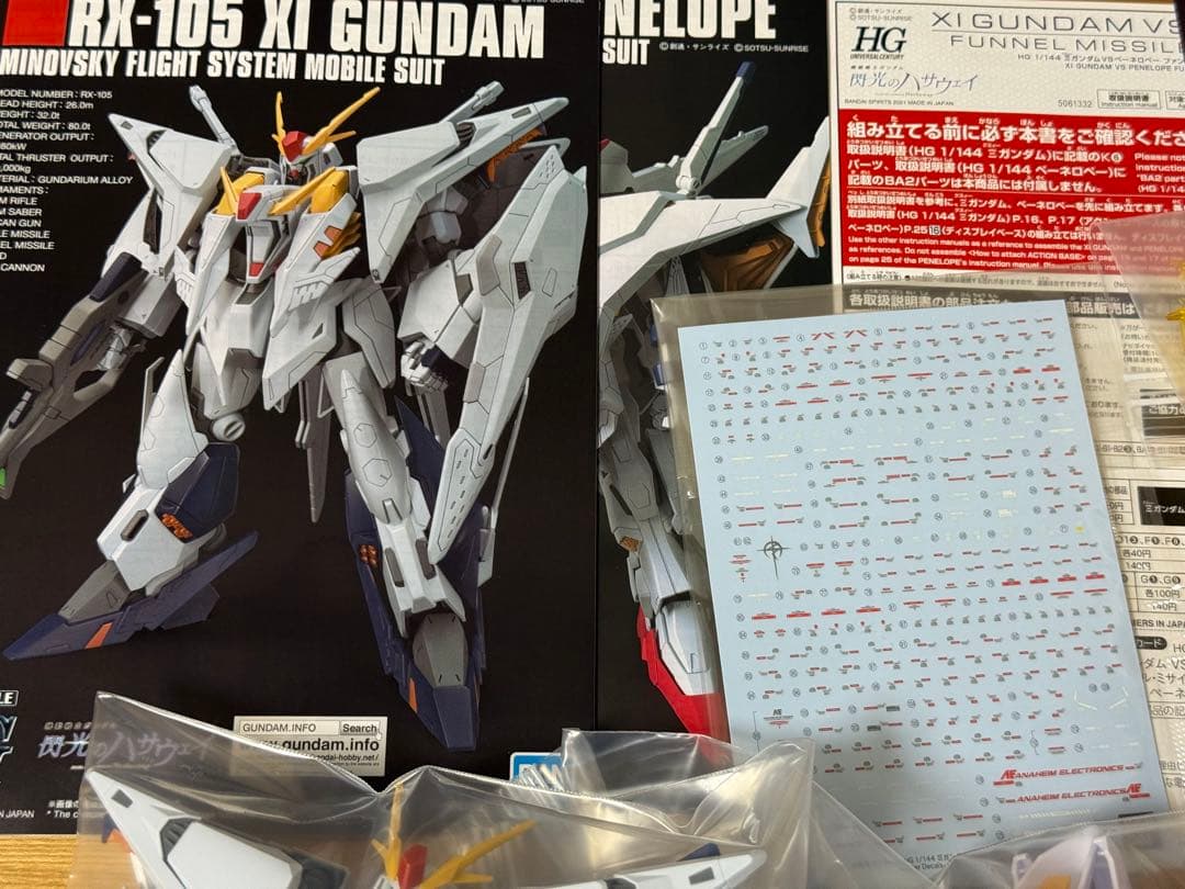 HGUC Ξガンダム　ペーネローペ　ファンネルエフェクトセット　素組