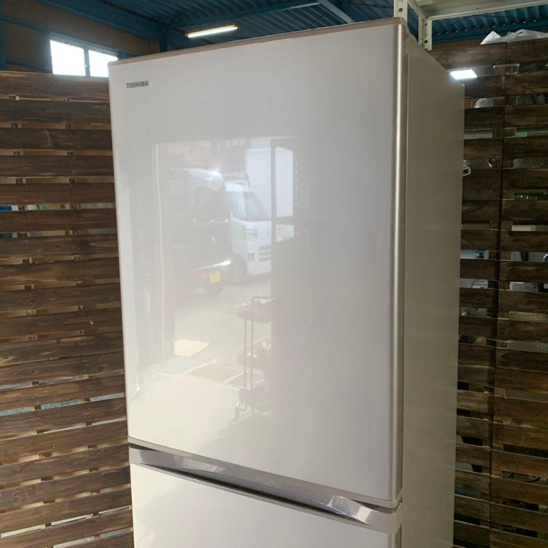 I426 東芝 自動製氷機能付 ノンフロン冷凍冷蔵庫 363L