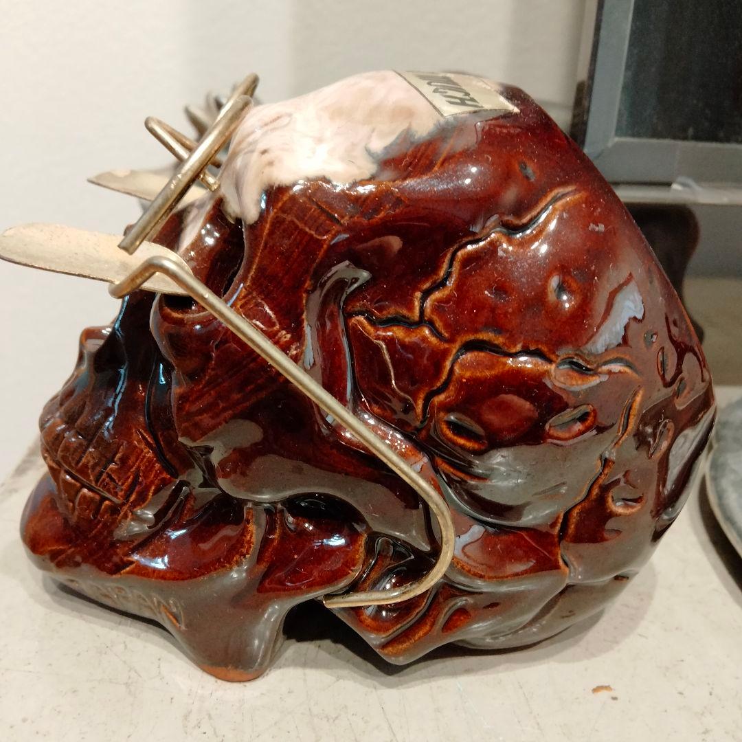 50s レア シール JAPAN刻印 スカル　ドクロ　マーブル　ビンテージ