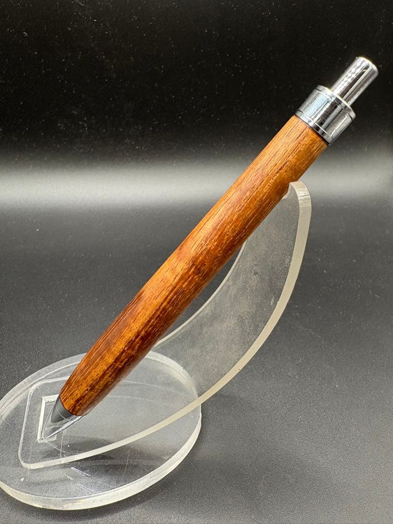 557特上　ハワイアンカーリーコア　木軸シャーペン ボールペン