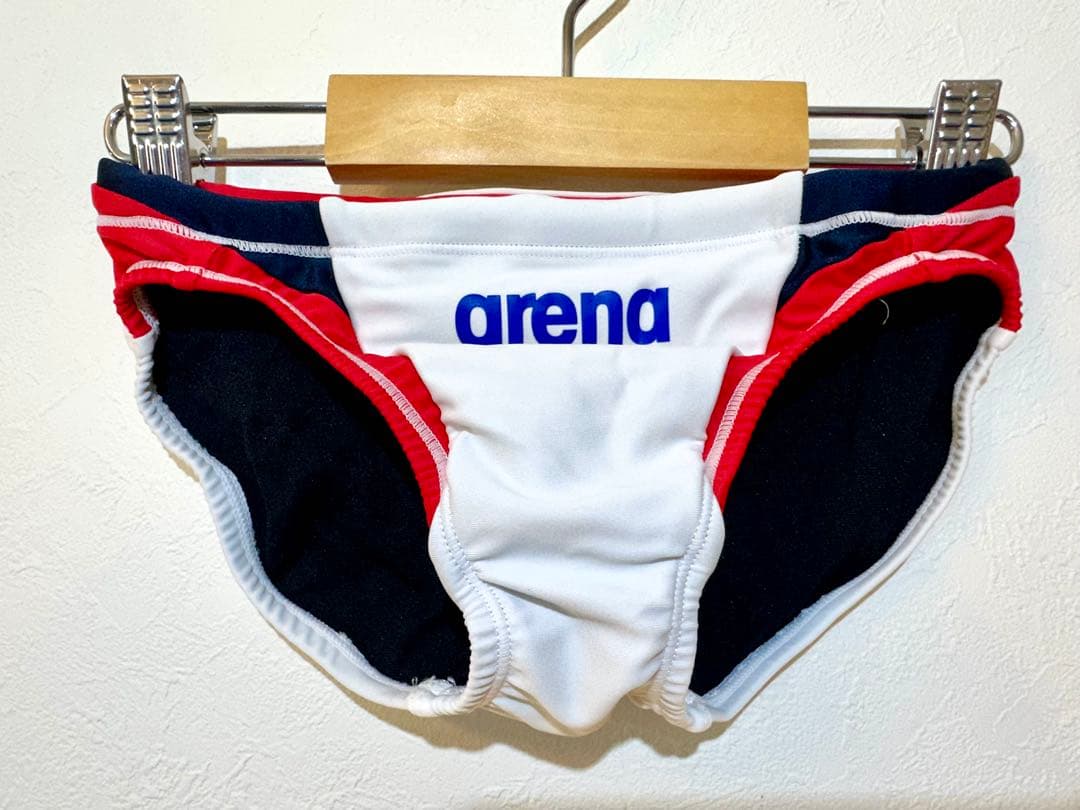 ジ*1様 arena メンズ 競パン Sサイズ　【ホワイト×レッド】