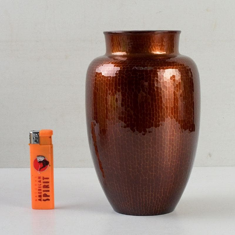 茶道具　伊藤久芳堂　銅蟲花瓶　花器　共箱　N　9404