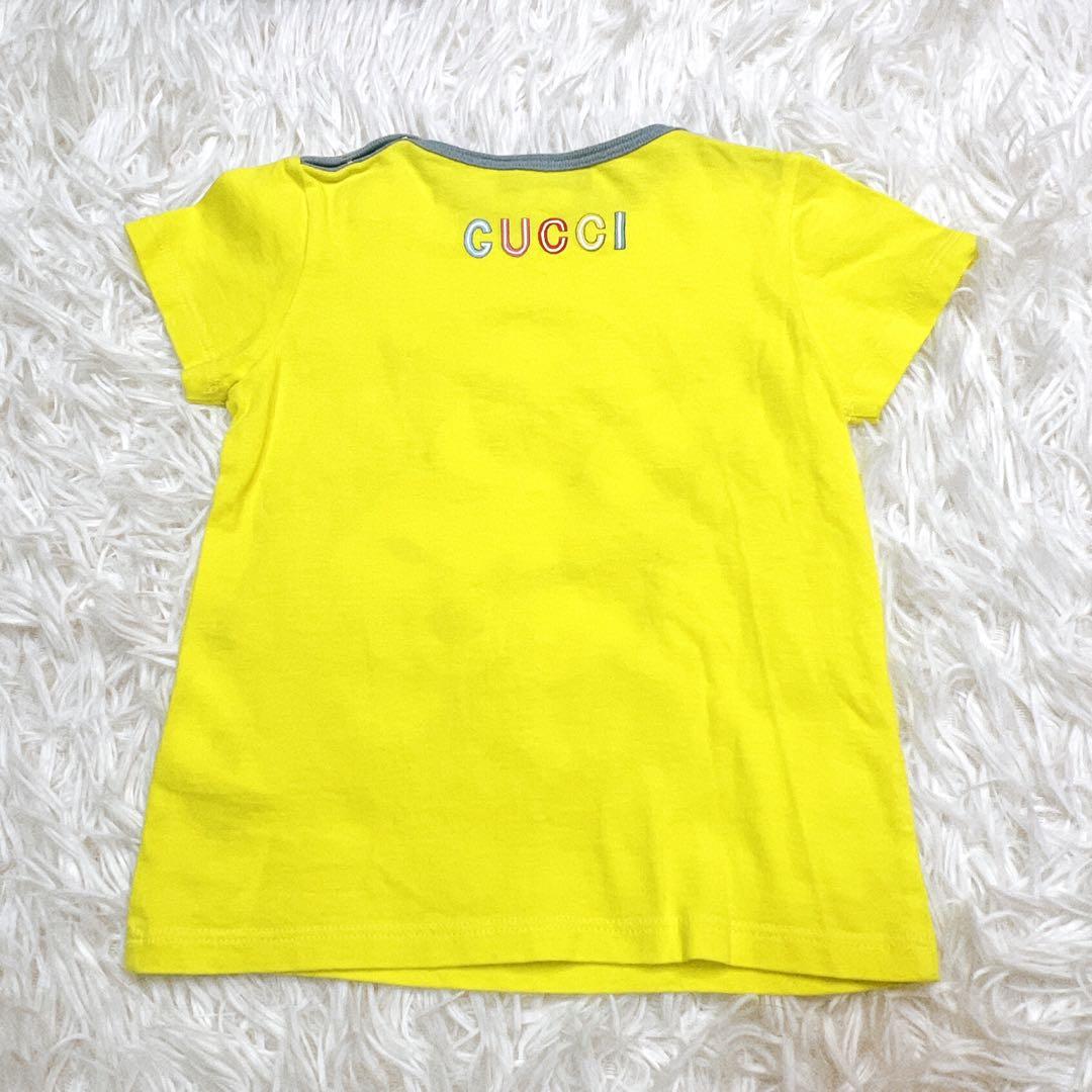 【箱付き】GUCCI×ヒグチユウココラボ Tシャツ95cm イエロー 犬 グッチ