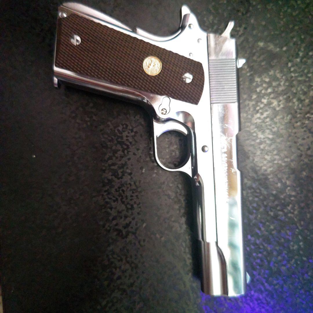 コ*ロ様 東京マルイ コルト ガバメント シリーズ'70 ニッケルフィニッシュ