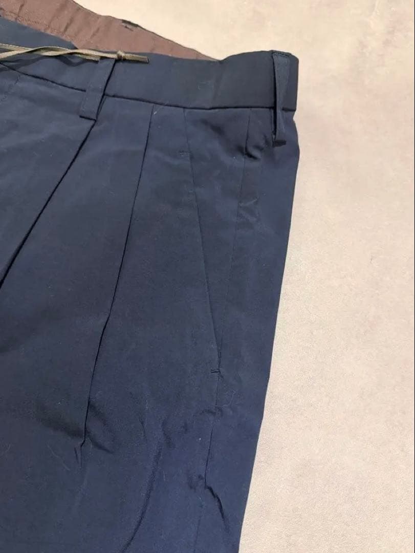 kolor 24SS 高密度ウェザーストレッチパンツ / ネイビー 3