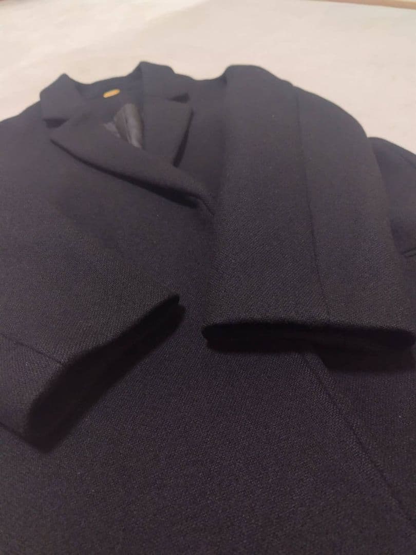 ミューズドゥドゥーズィエムクラス チェスターコート コクーン 黒