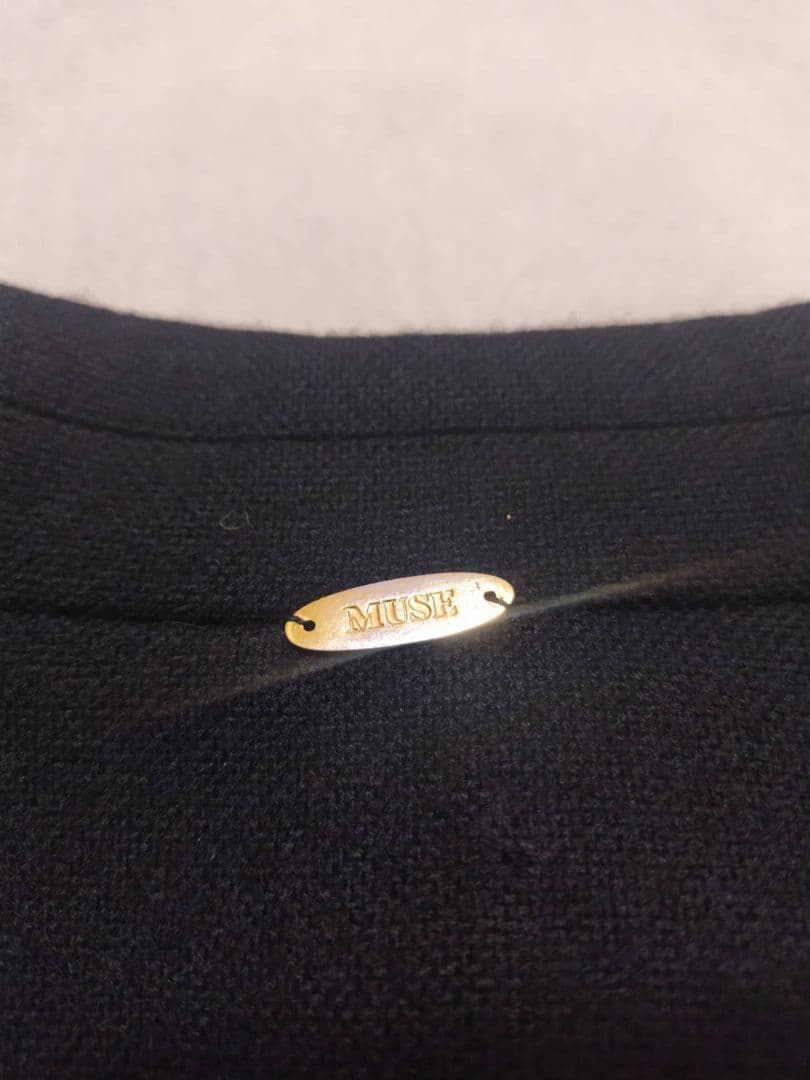 ミューズドゥドゥーズィエムクラス チェスターコート コクーン 黒