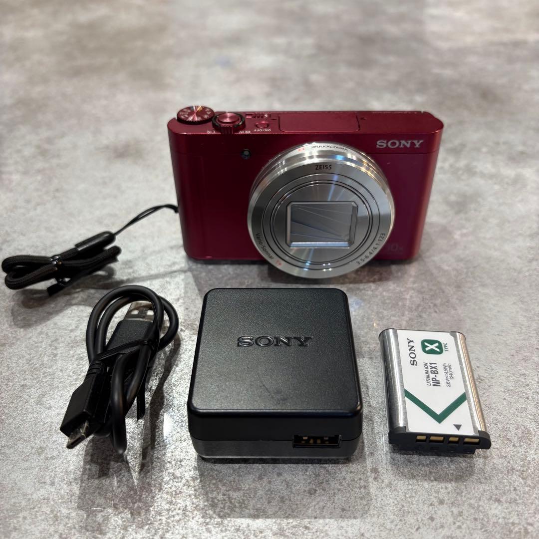 SONY DSC-WX500 レッド コンパクトデジタルカメラ