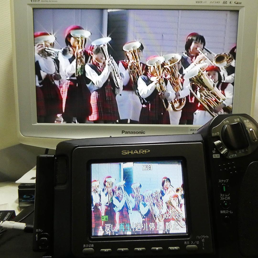 動動作良好 ビデオHi8 シャープ VL-HL50 8ミリビデオカメラDVD化に