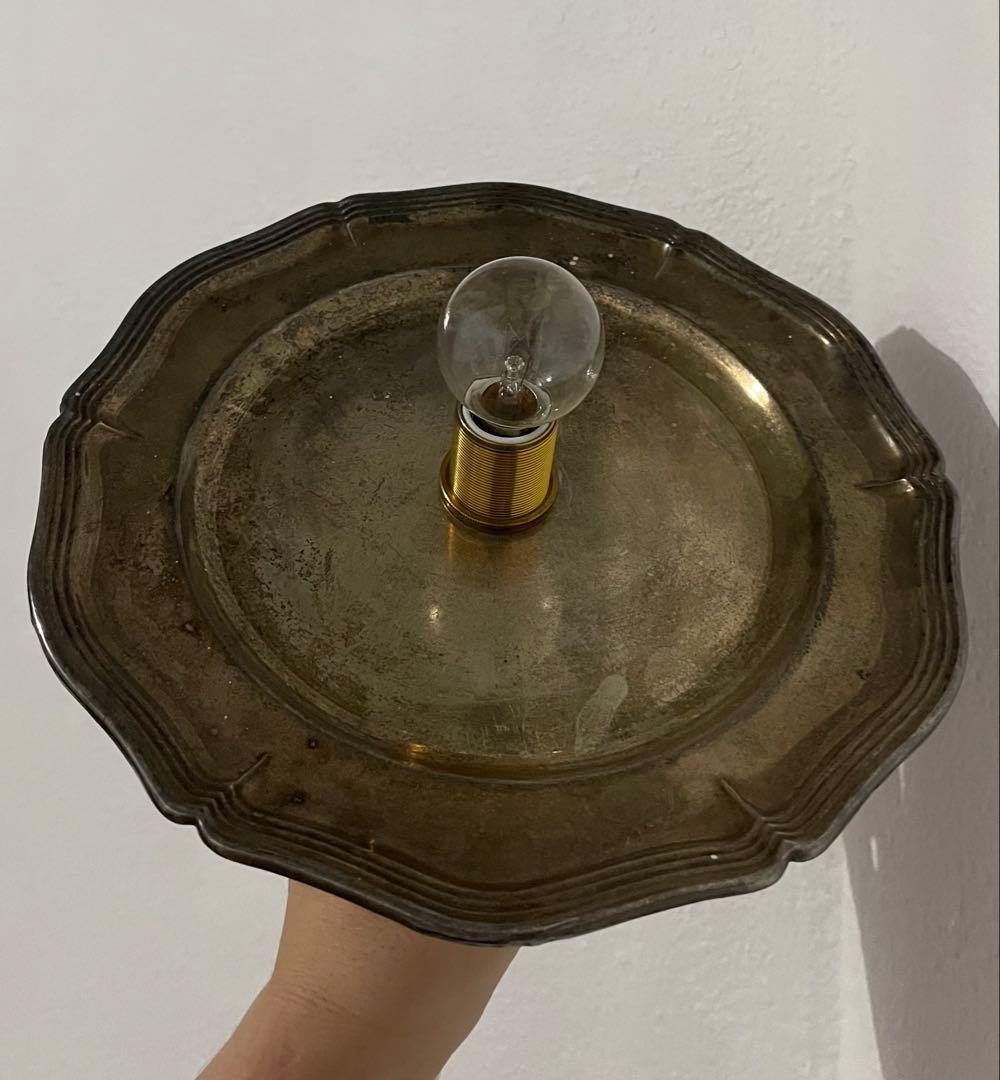 早い者勝ち価格♪　アンティーク　花リム　ランプシェード　ペンダントライト　激レア