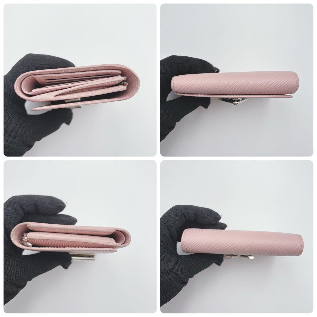 ルイヴィトン ポルトフォイユ ツイスト コンパクト XS ピンク 三つ折り エピ