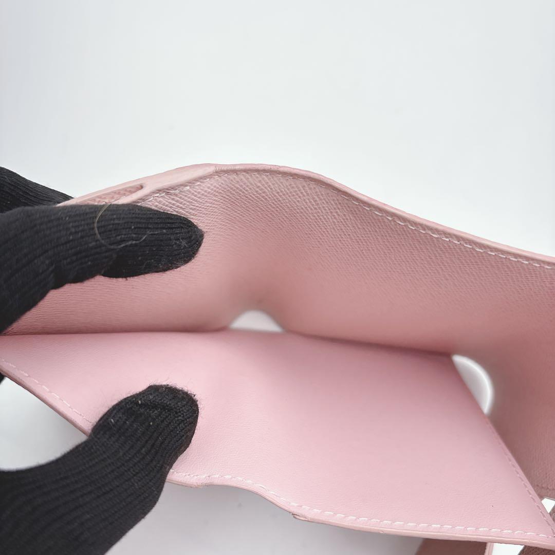 ルイヴィトン ポルトフォイユ ツイスト コンパクト XS ピンク 三つ折り エピ