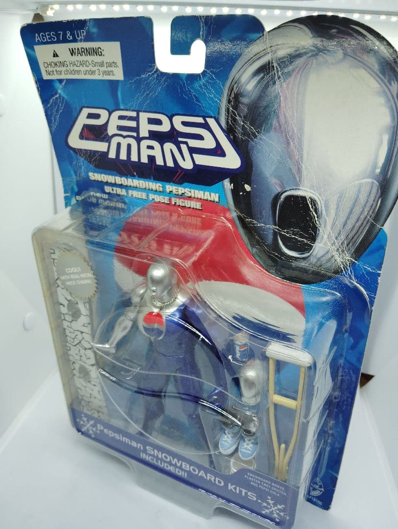 未開封　ペプシマン　ウルトラフリーポーズフィギュア(スノーボード・ブルー)