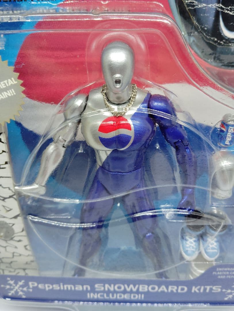 未開封　ペプシマン　ウルトラフリーポーズフィギュア(スノーボード・ブルー)