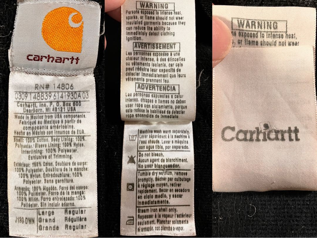 幻 廃盤 カーハート J130 アクティブジャケット DWN ディープワイン L