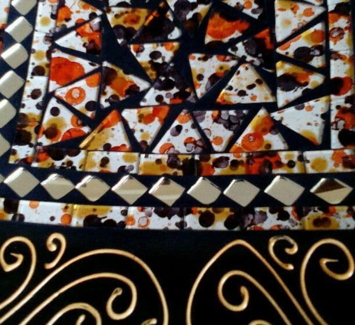 飾り皿　　アート　クリスマス