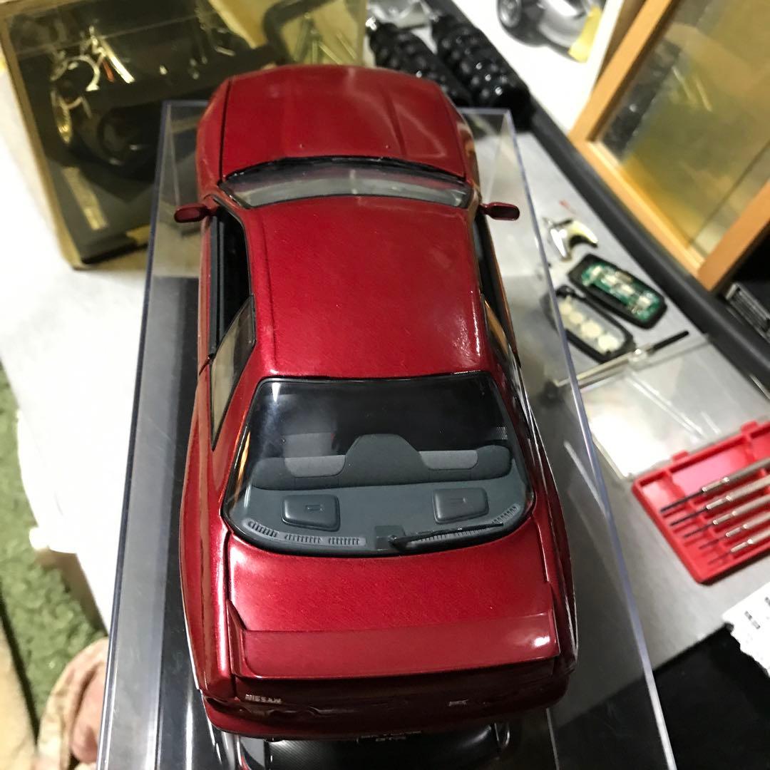 1/18京商製スカイライン GTR ミニカー 赤カスタム