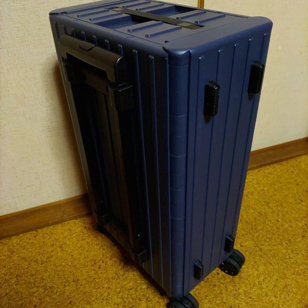 FUNALIVE　折り畳み式キャリーバック、ネイビー