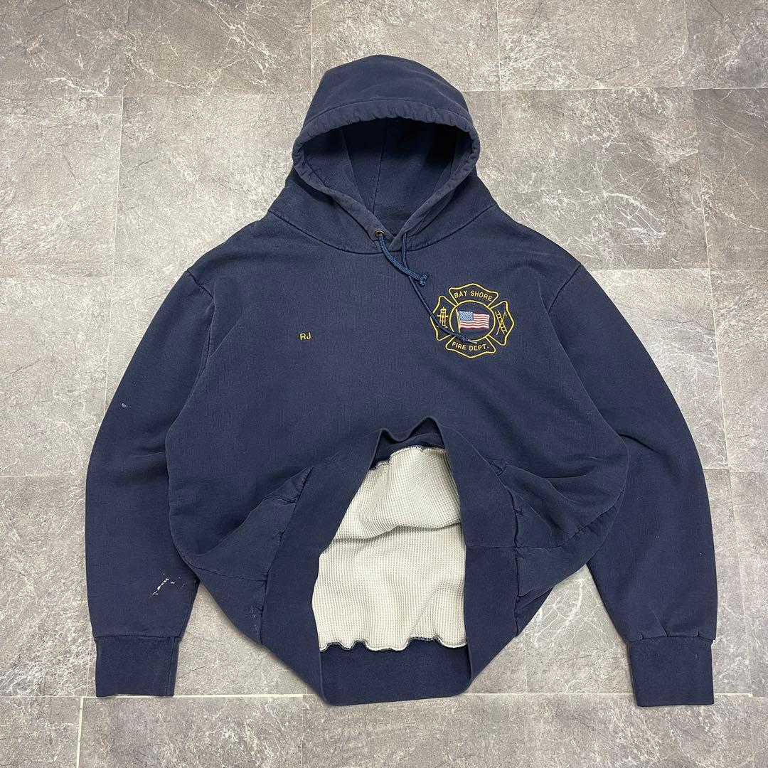 【90’s CAMBER】 USA製 パーカー XL ネイビー