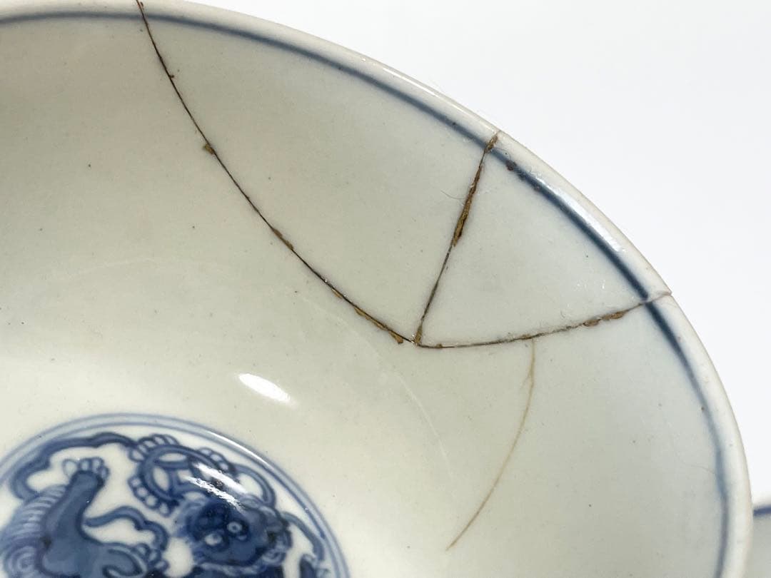 作家物　陶芸家　須田青華　須田菁華　古赤絵金襴手玉取獅子煎茶器　汲出　魯山人