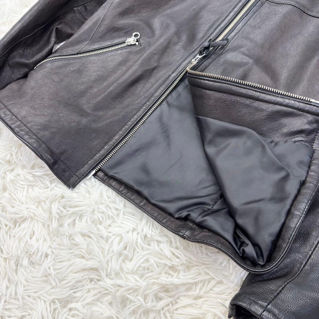 ユナイテッドアローズ レザー シングルライダースジャケット M