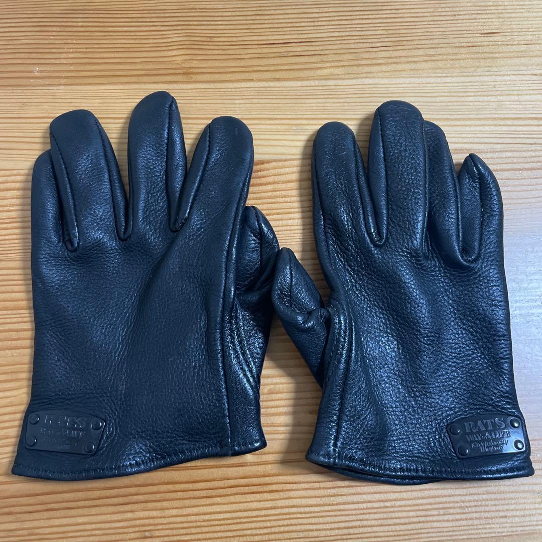 値下げ不可　オイルメンテ11／24済　RATS レザーグローブ バイクグローブ