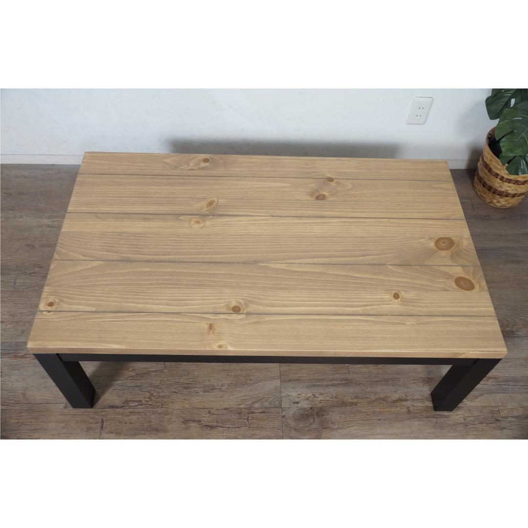 幅110【新品訳あり】ロッジ風 こたつ 幅110×奥行65 テーブル 長方形