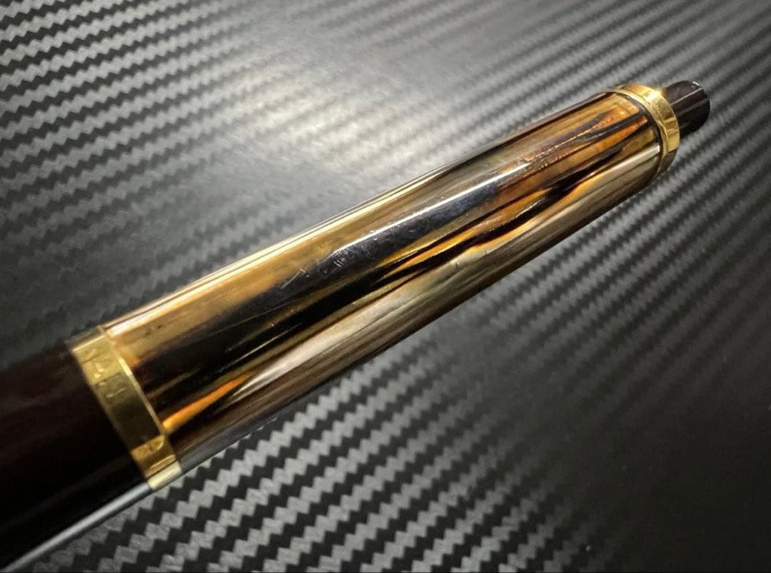 未使用に近い ペリカン K400 ボールペン トートイス 茶縞