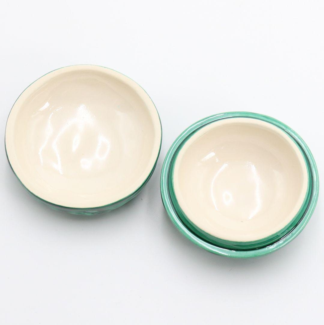 山本一如作 青交趾荒磯香合 茶道具 共箱共布　AT353　TC1