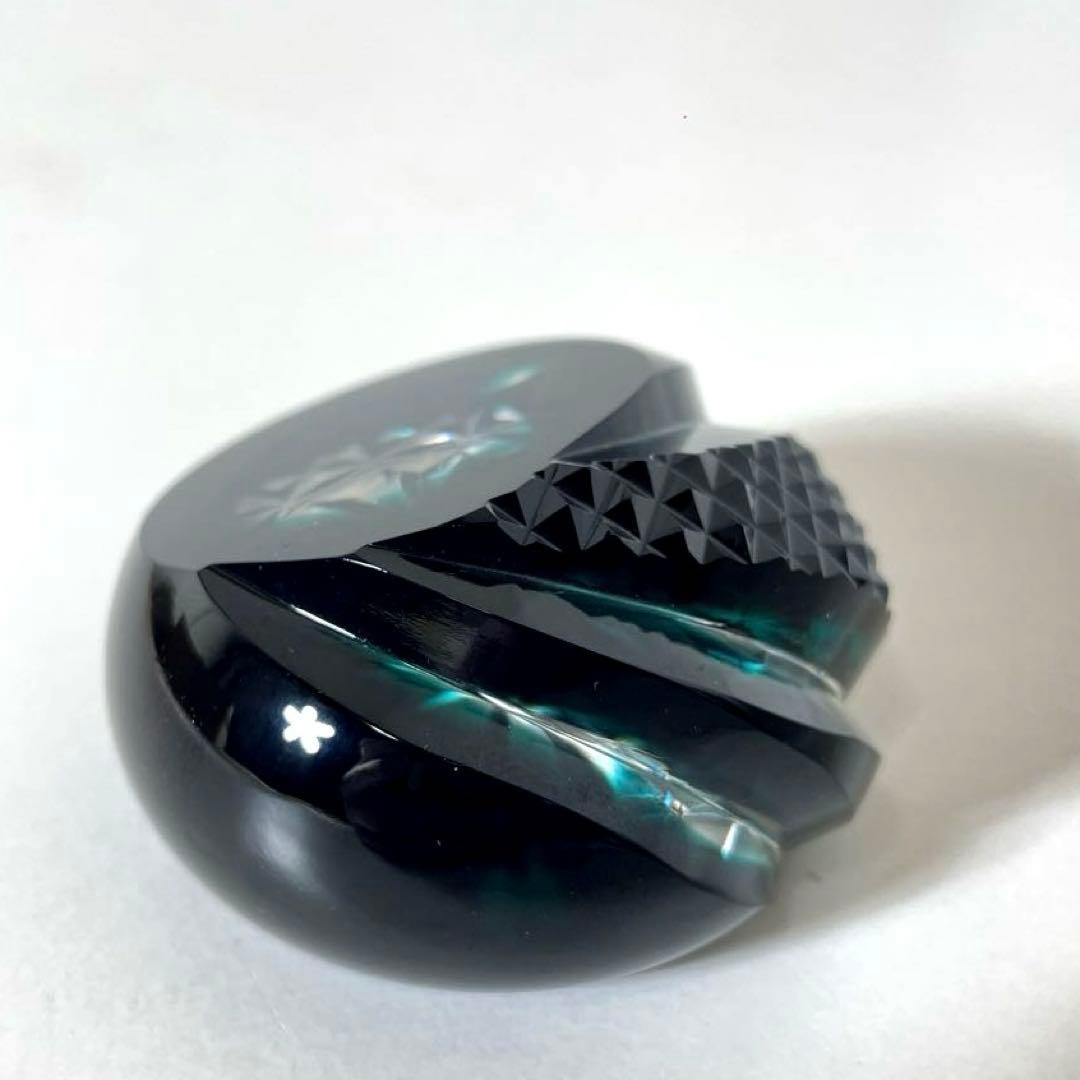 いか #XG506 島津薩摩切子・島津磯斉彬竈・薩摩の雫・切子・文鎮・薩摩