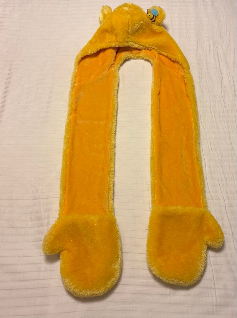 レア　ディズニーリゾート　プーさん　マフラー　ファーキャップ