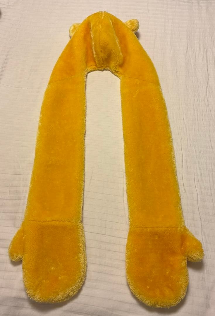 レア　ディズニーリゾート　プーさん　マフラー　ファーキャップ