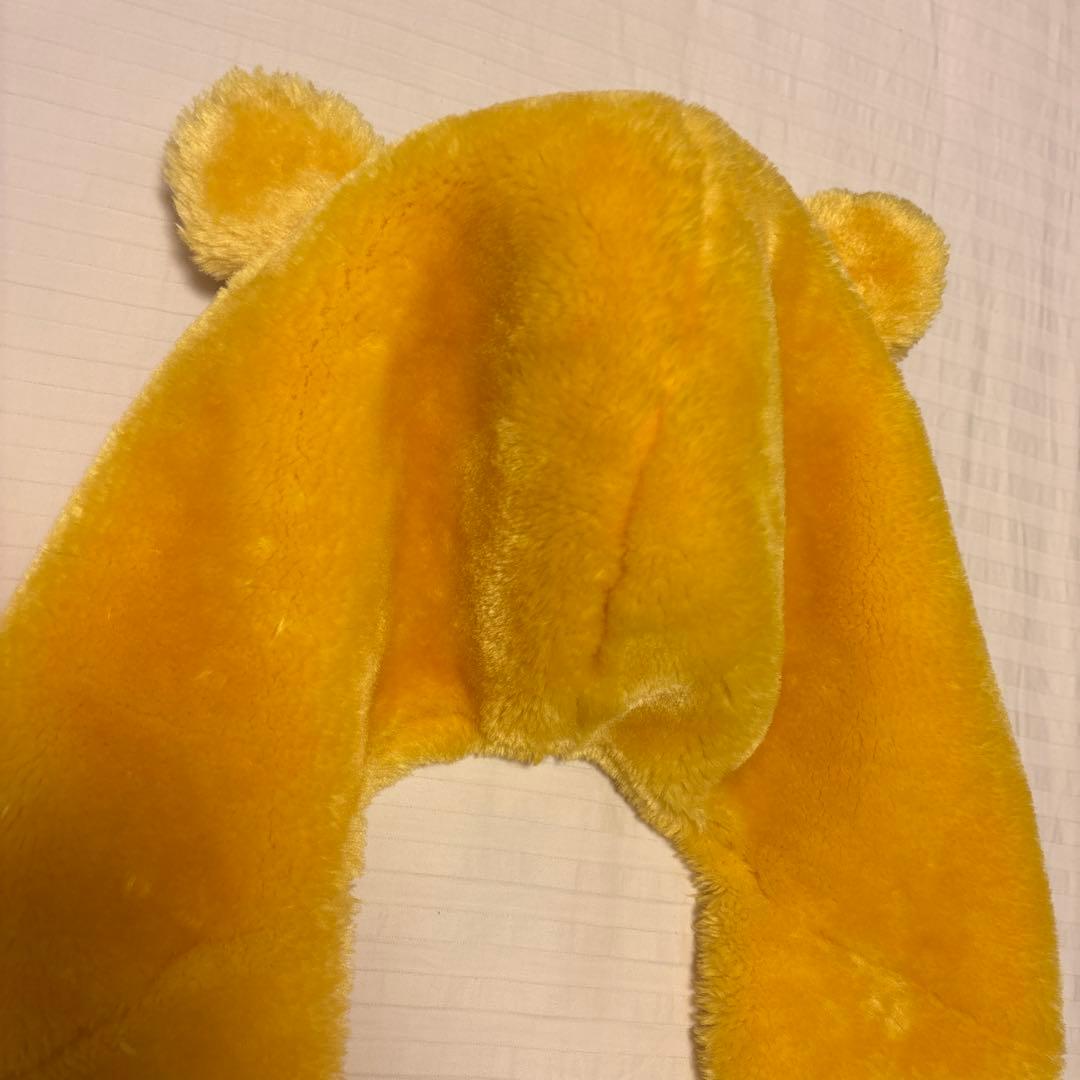 レア　ディズニーリゾート　プーさん　マフラー　ファーキャップ