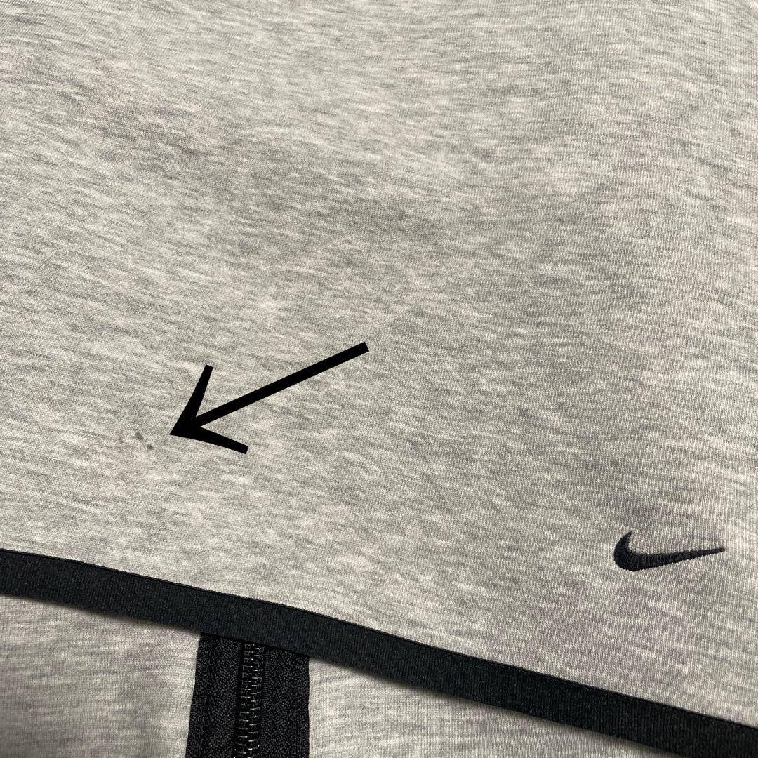 ナイキ テックフリース パーカー フルジップ グレー S