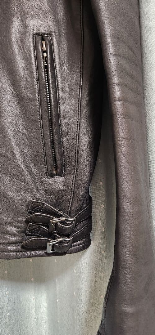 中田英寿着用 アタッチメント ラムレザー シングルライダース