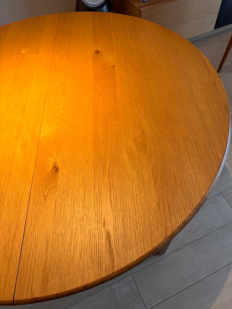 リセノ　伸長式テーブル　ナチュラル 高さ 68cm