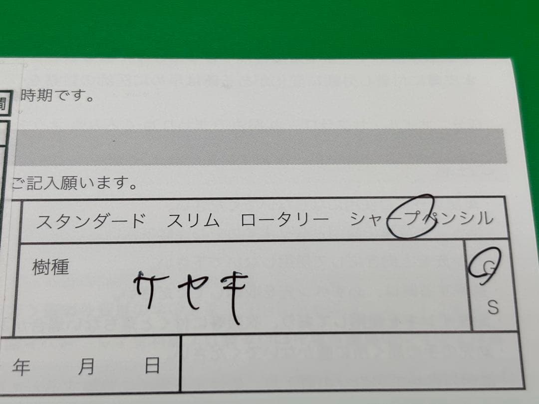 野原工芸　新型　旧クリップ　シャープペン　けやき　欅　ゴールド