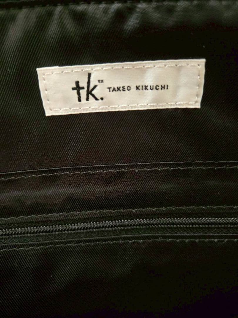 タケオキクチ　黒レザートートバッグ