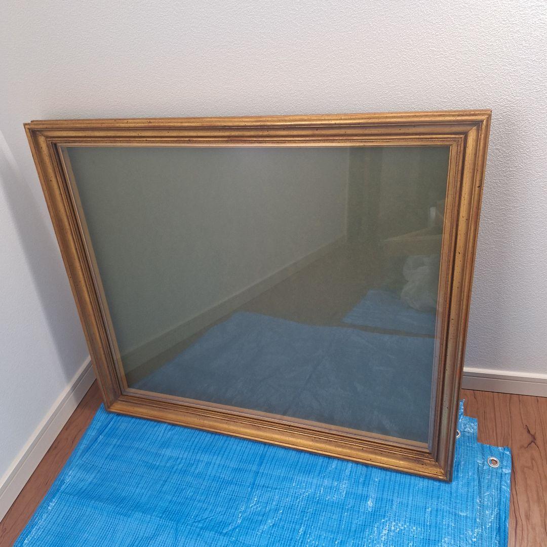 クラシック　金色　木製額縁　ガラス　 大きめ