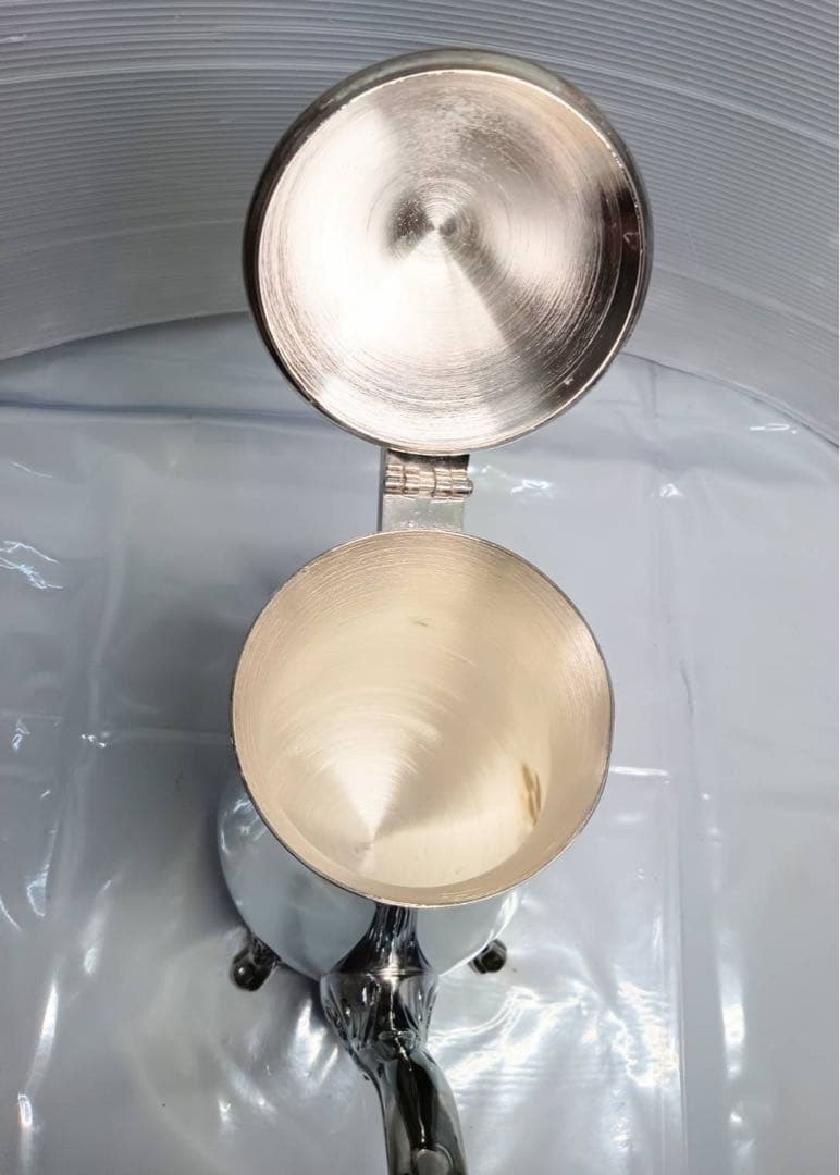 アンティーク 脚付き コーヒー ティーポット インテリア 置物 金属製 レトロ