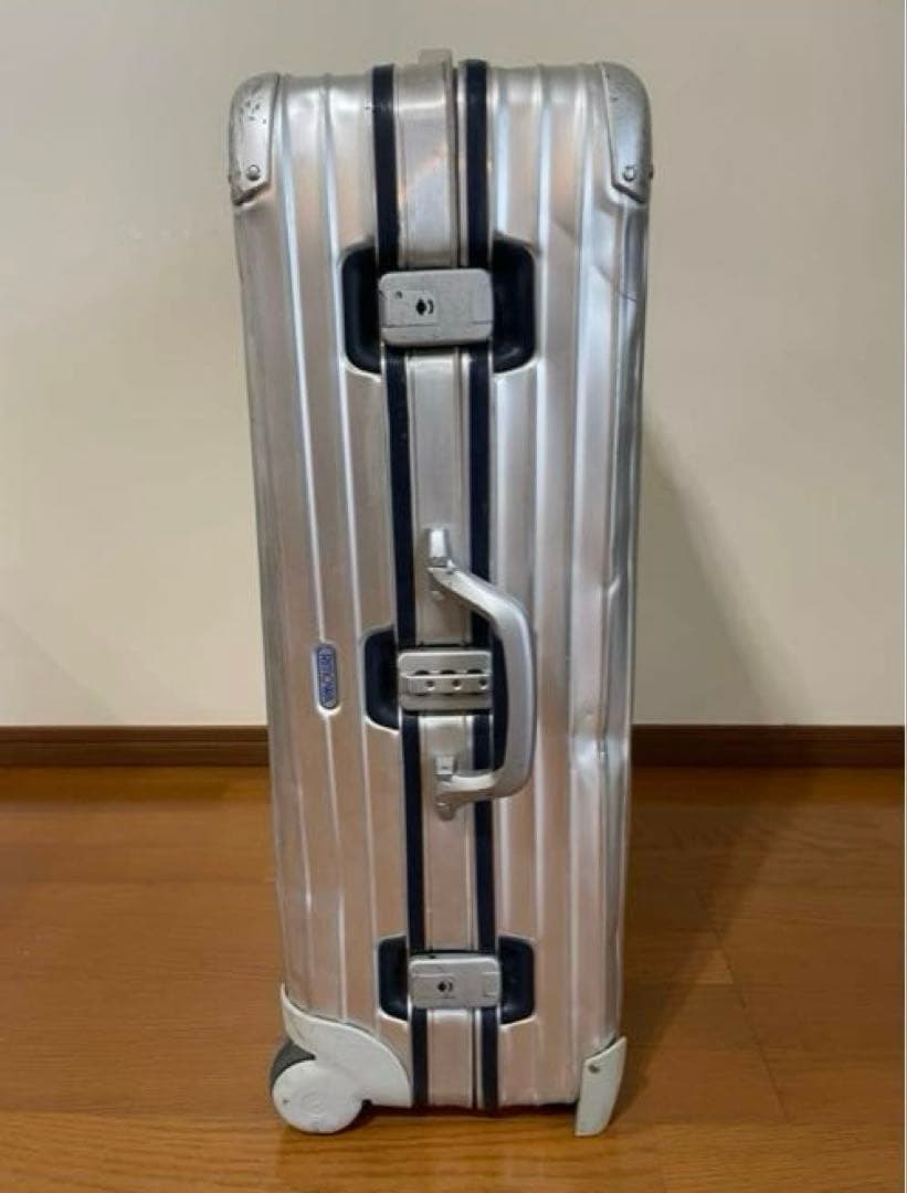 リモワ rimowa トパーズ　シルバーインテグラル 82L 2輪 アルミ青ロゴ
