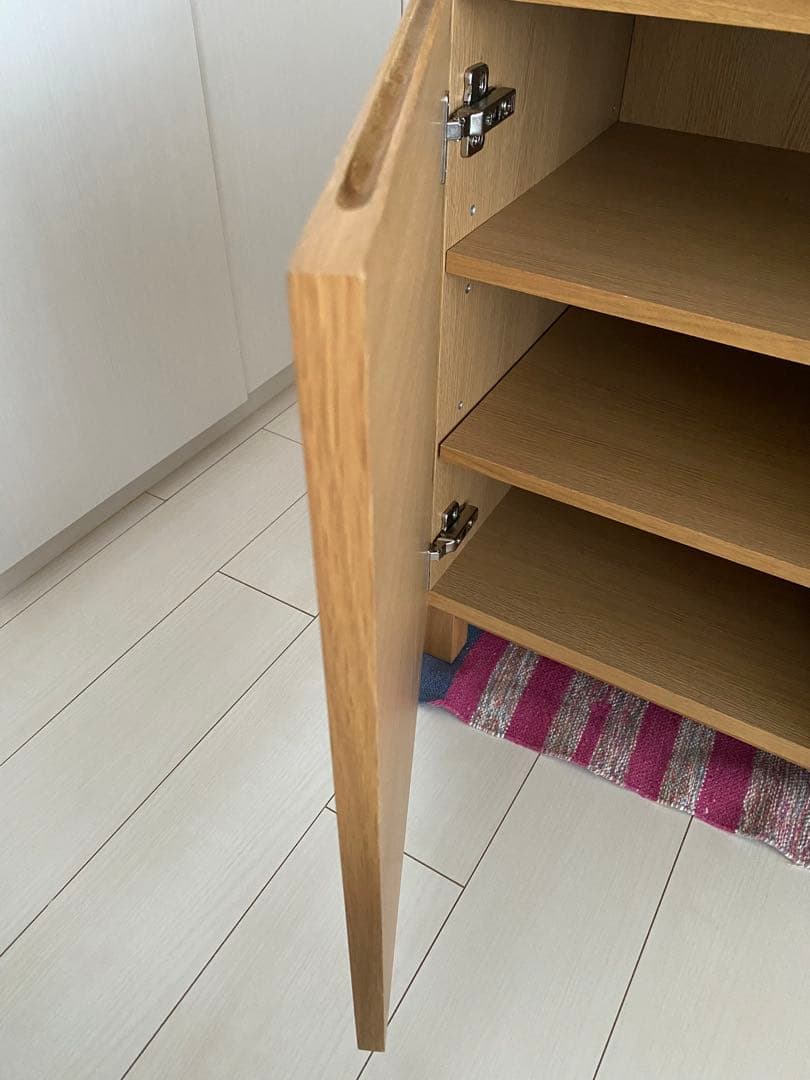 masacosama専用　無印良品　廃盤食器棚 オーク材キャビネット