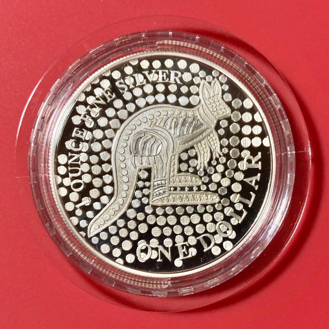 オーストラリア　カンガルー　プルーフ　銀貨　2001　1オンス　証明書　箱付き
