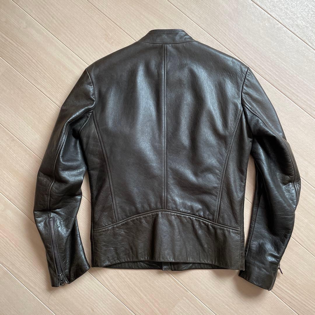 メゾンマルタンマルジェラ ハの字ライダース 46 ダークブラウン アーカイブ