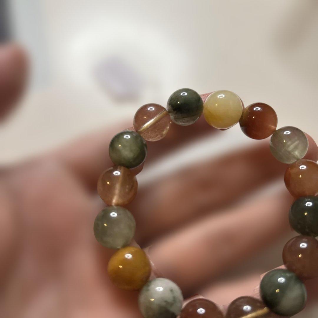 大玉のミックスルチルクオーツ！綺麗！