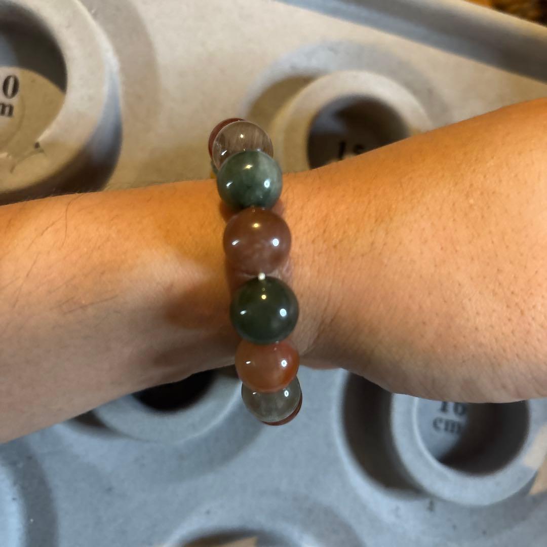 大玉のミックスルチルクオーツ！綺麗！