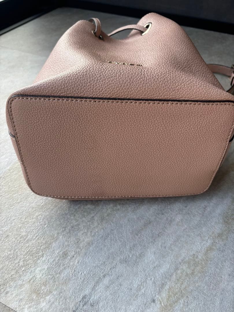 【美品】FURLA フルラ ピンクベージュ バケットバッグ　コスタンザ