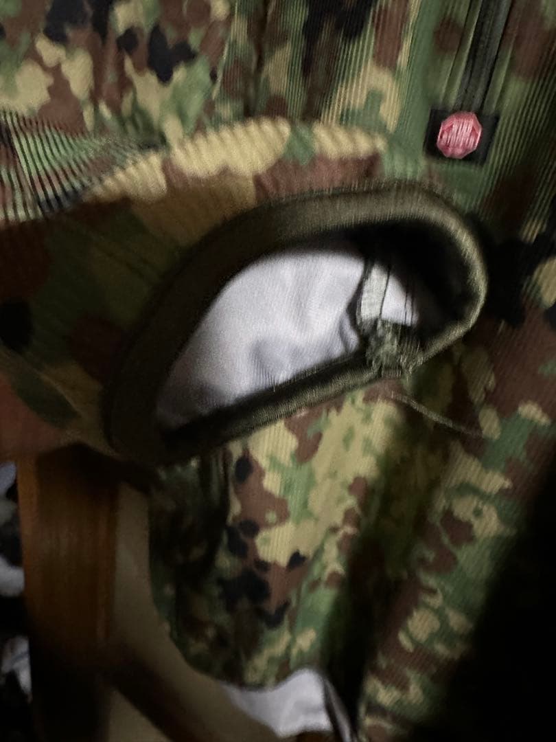 自衛隊ウィンドウストッパー迷彩上下L