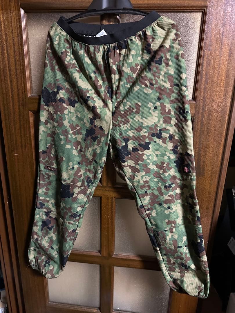 自衛隊ウィンドウストッパー迷彩上下L