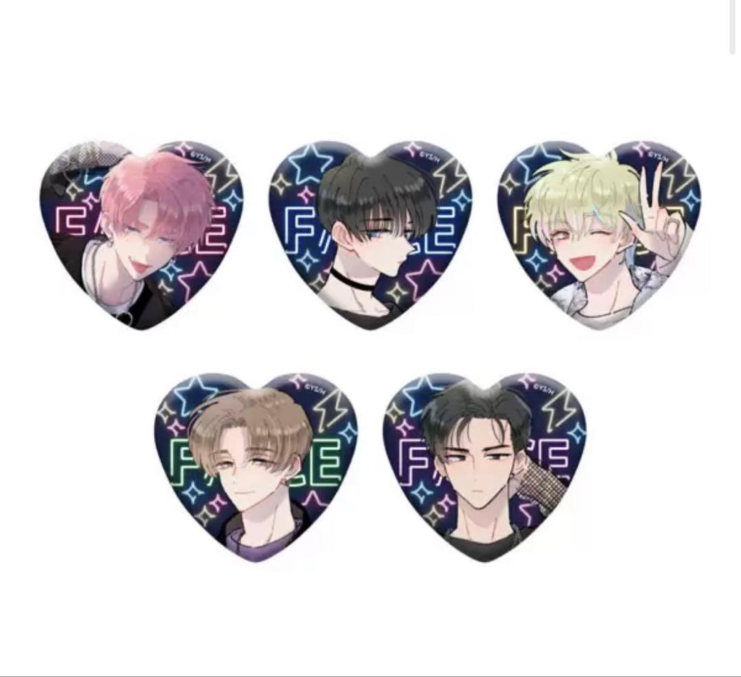 多聞くん今どっち コラボカフェ トレーディング ハート缶バッジ コンプリート